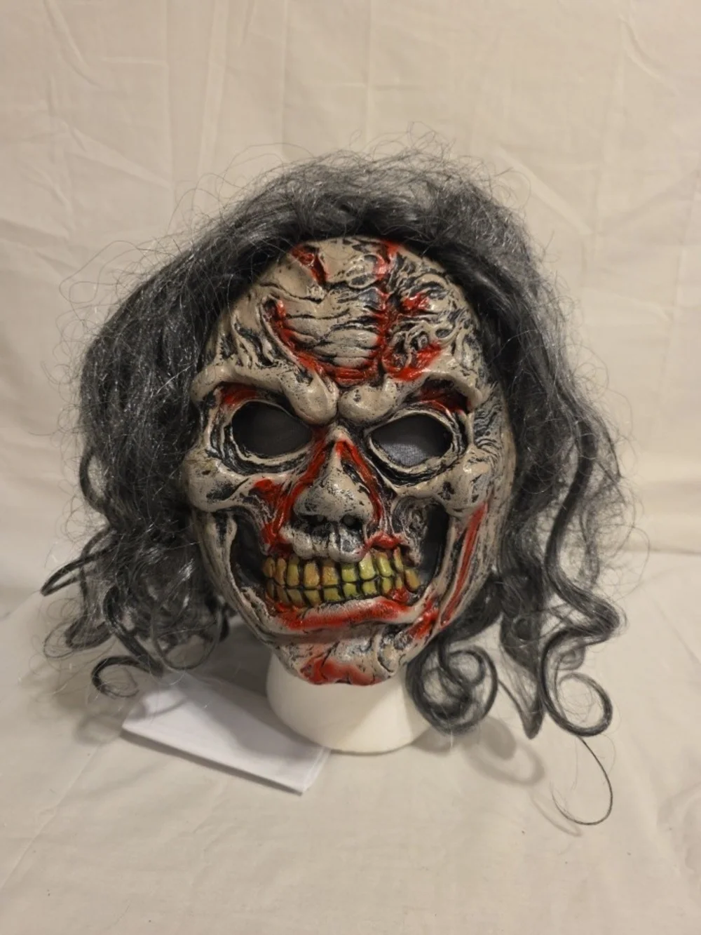 VTG Easter Unlimited Demon Zombie Witch Ghoul Mask Crazy Hair Halloween Costume